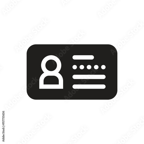 ID Card Icon - Fill