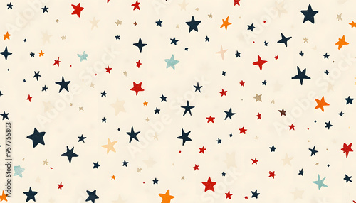 Repeating small icons, like stars, dots, or simple symbols, evenly spaced on a neutral background for a subtle pattern.