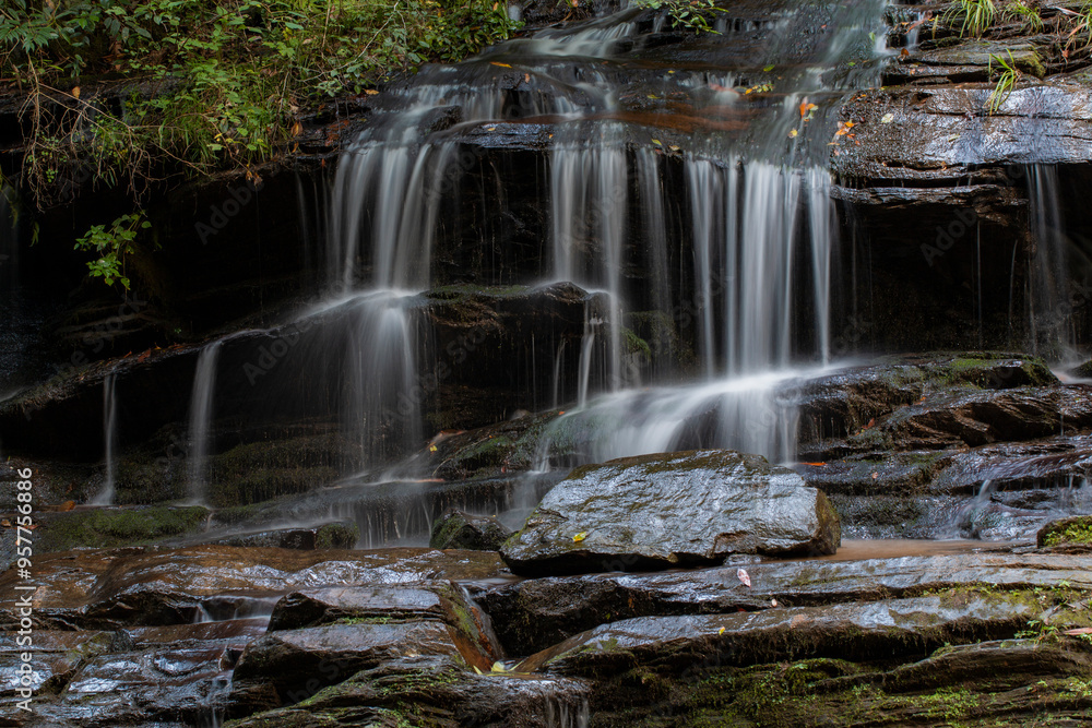 waterfall in the park waterfall in the park