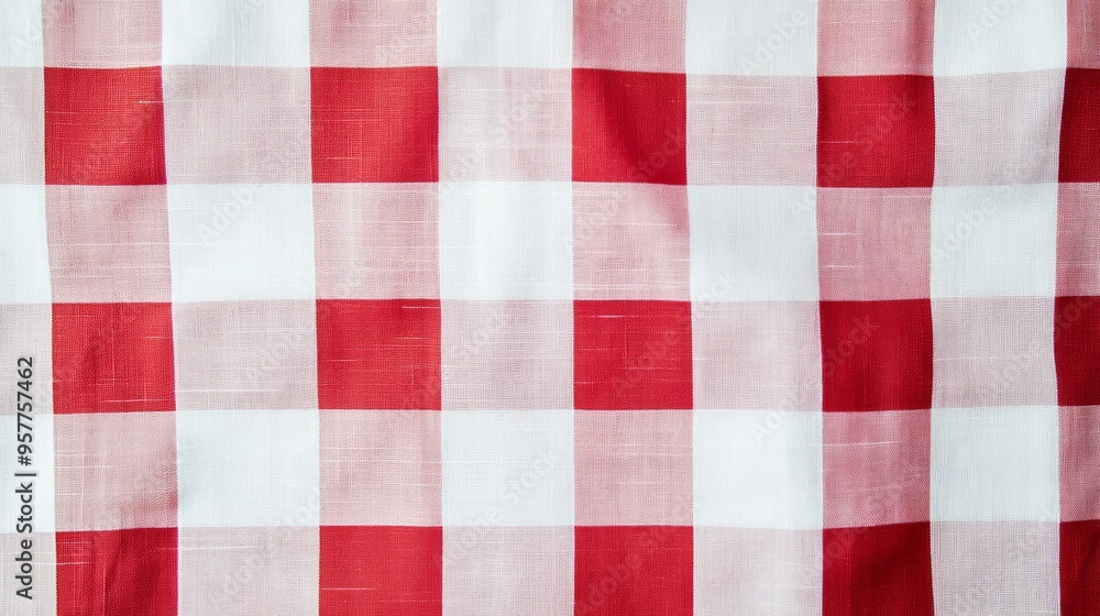 Red and white tablecloth background - Red and white tablecloth background -
