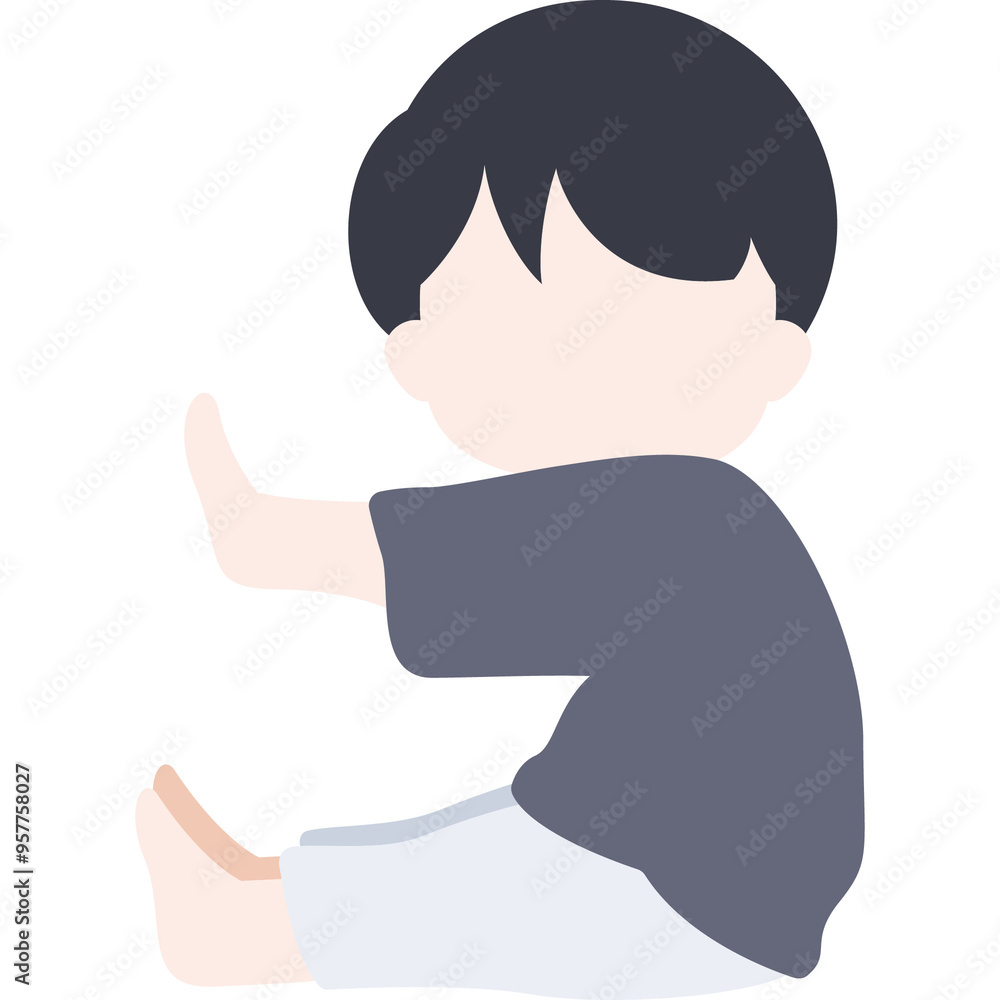 Yoga For Kids Illustration