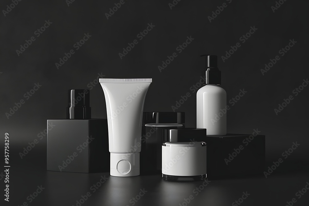 Cosmetic bottle packaging beauty product bottle scanner. Cosmetic bottle packaging beauty product bottle scanner.