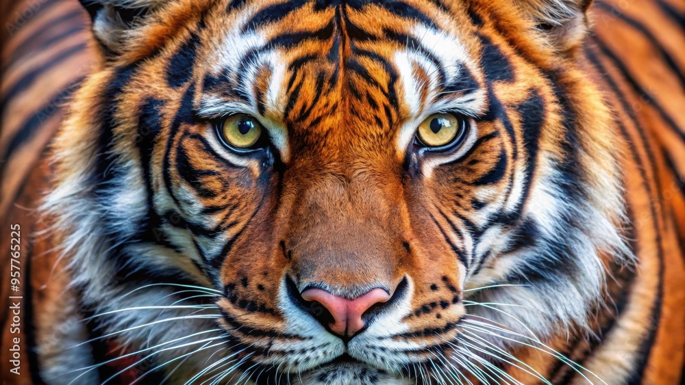 Close-up of red tiger's big eyes staring intensely, big, eyes, red tiger, close-up, intense, staring, animal, wildlife, feline Close-up of red tiger's big eyes staring intensely, big, eyes, red tiger, close-up, intense, staring, animal, wildlife, feline
