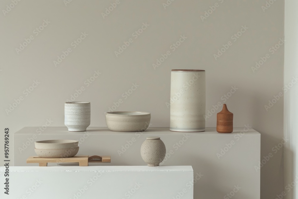 Naklejka premium Minimalist product display featuring modern design and subtle accents