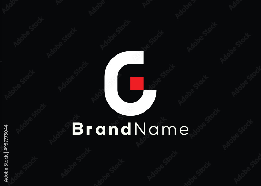 Minimalist letter C G logo design template. Modern style G C logo Minimalist letter C G logo design template. Modern style G C logo