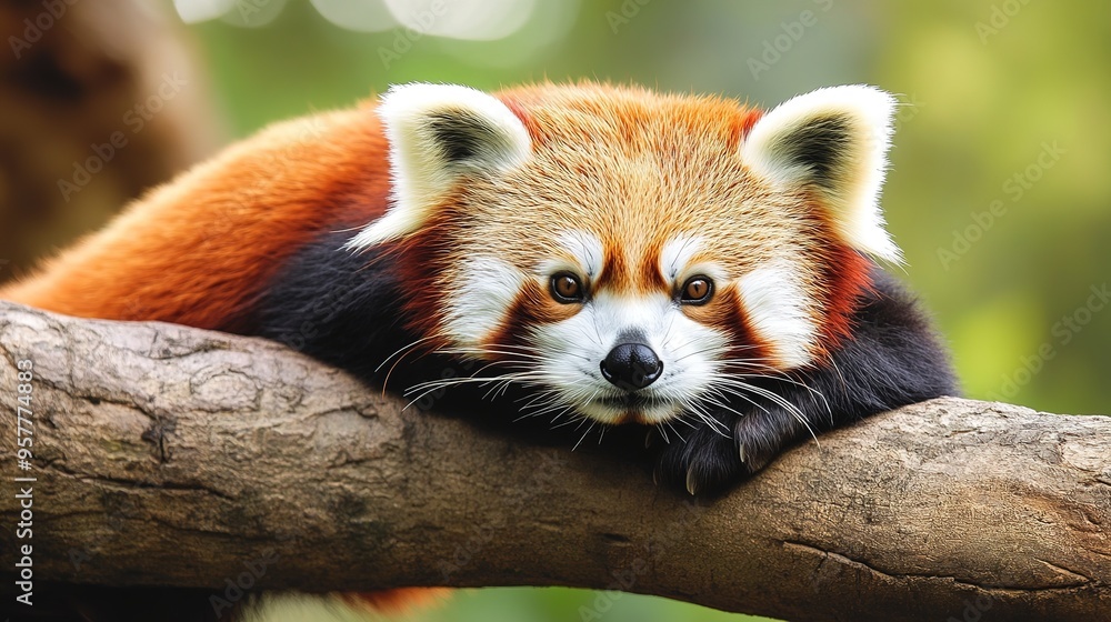 Whimsical Red Panda in a Playful Pose on a White Background - A Cute and Colorful Character. Whimsical Red Panda in a Playful Pose on a White Background - A Cute and Colorful Character.
