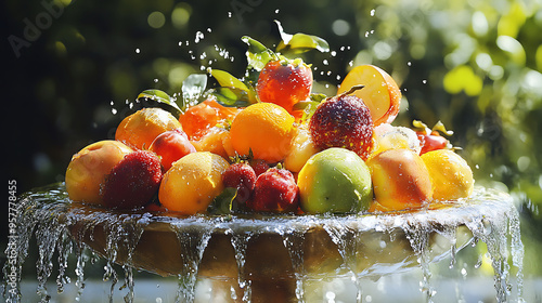 Fruits in Fountain