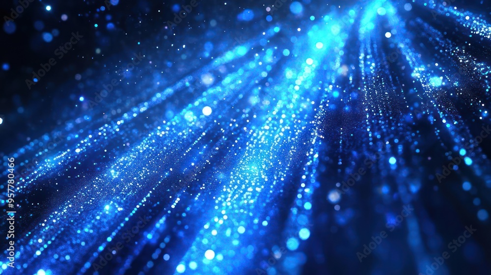 Space-themed image of vibrant blue nebula with streaks and dots resembling stars, Space-themed image of vibrant blue nebula with streaks and dots resembling stars,
