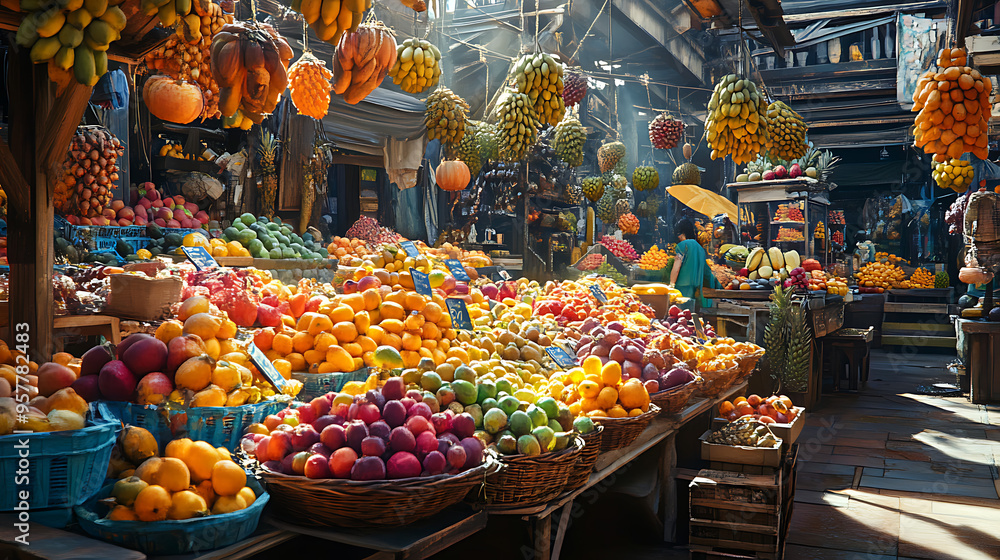 Fototapeta premium Fruit Market