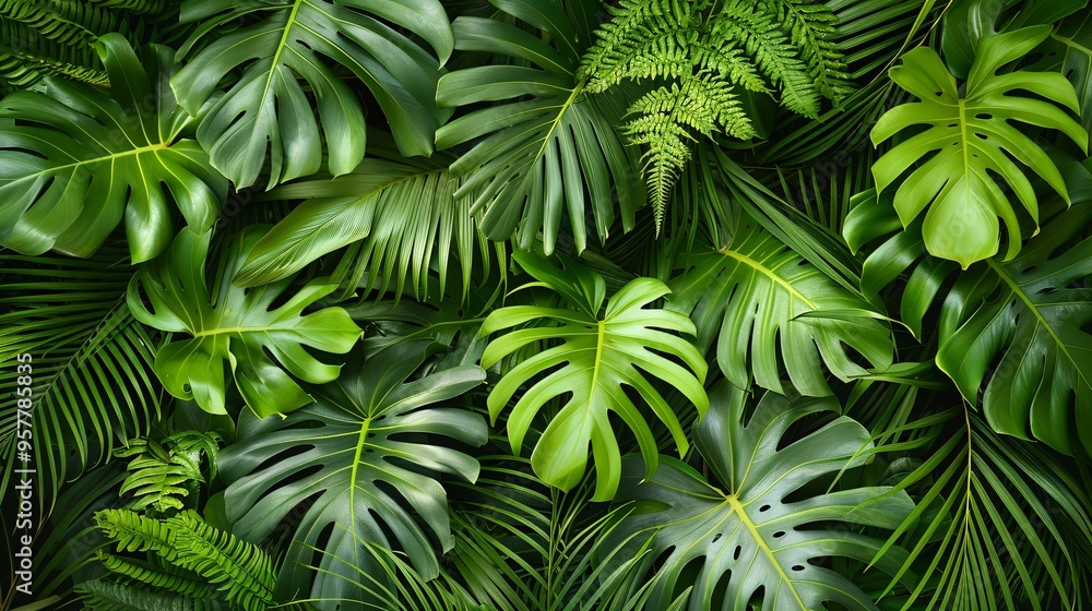 07231249 627. High-resolution image of lush tropical tree leaves from the Asian tropics, showcasing the natural textures and vibrant greens to create a rich, nature-themed background 07231249 627. High-resolution image of lush tropical tree leaves from the Asian tropics, showcasing the natural textures and vibrant greens to create a rich, nature-themed background