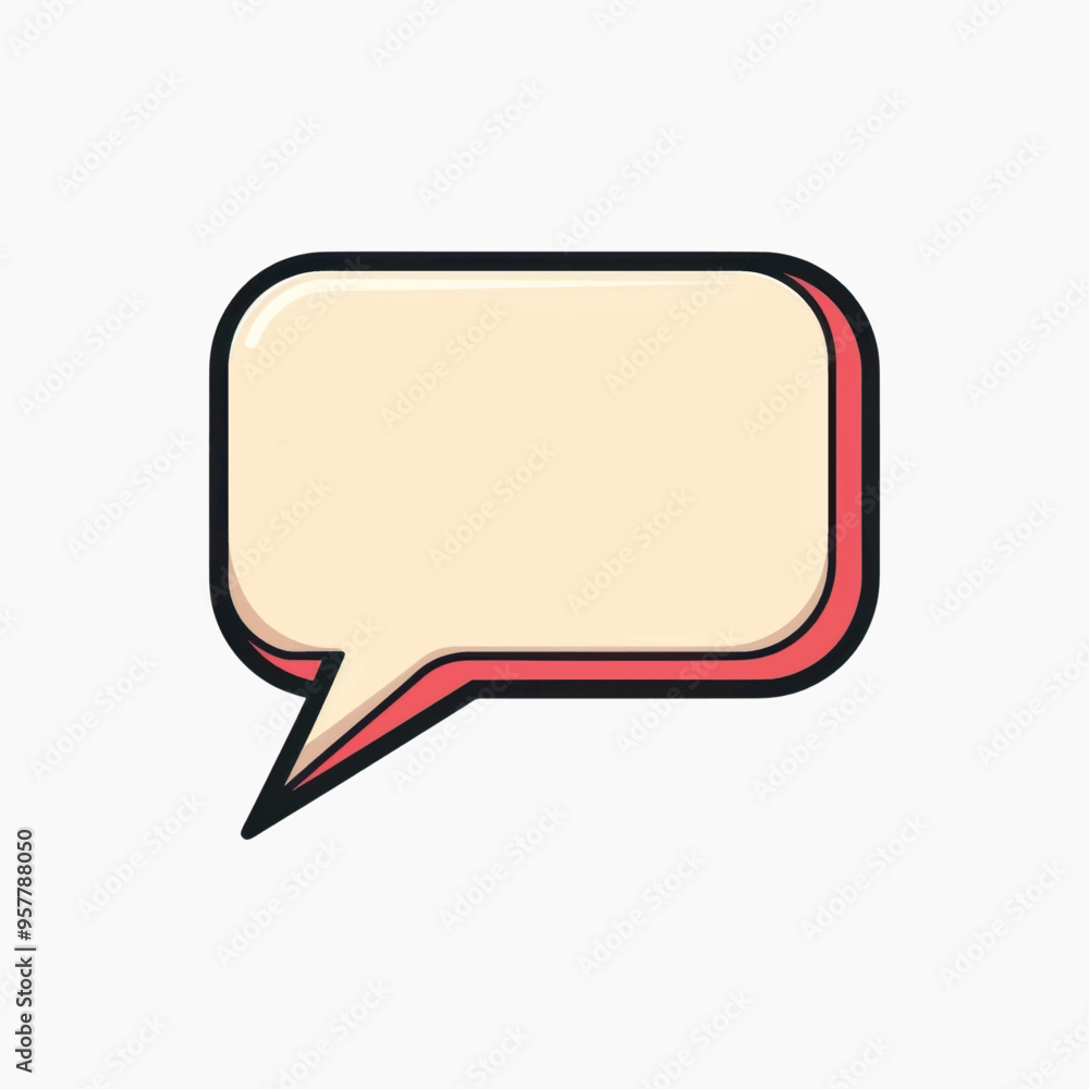 Retro speech bubble icon Retro speech bubble icon