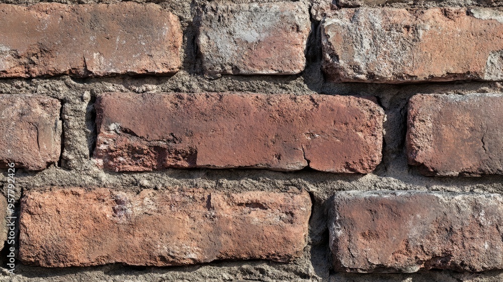 A close-up of a brick texture with visible mortar joints and surface imperfections, emphasizing the tactile quality. A close-up of a brick texture with visible mortar joints and surface imperfections, emphasizing the tactile quality.