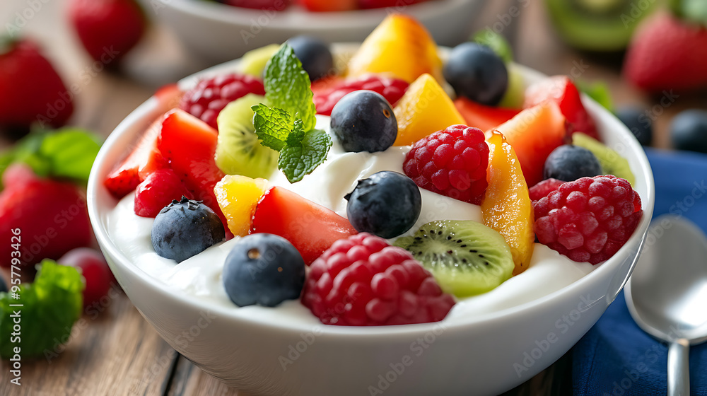 Fruits with Yogurt Fruits with Yogurt