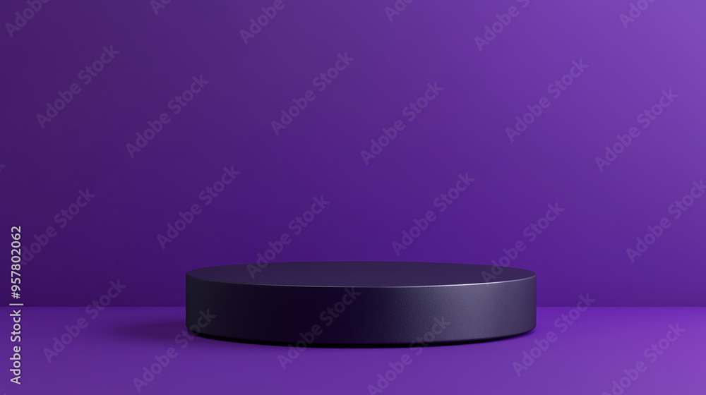 mockup large podium isolated on matte purple background, product to be used in advertising, Ai generated images mockup large podium isolated on matte purple background, product to be used in advertising, Ai generated images