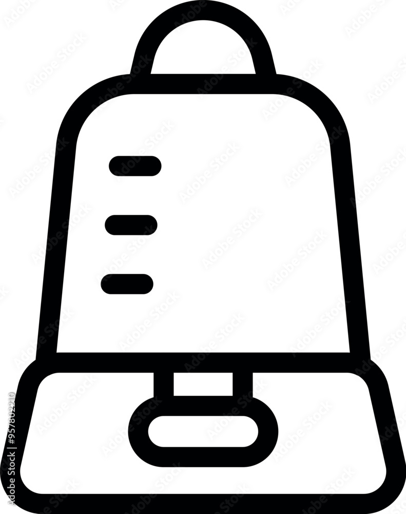 Simple black and white icon of a portable wifi router enabling a wireless internet connection Simple black and white icon of a portable wifi router enabling a wireless internet connection