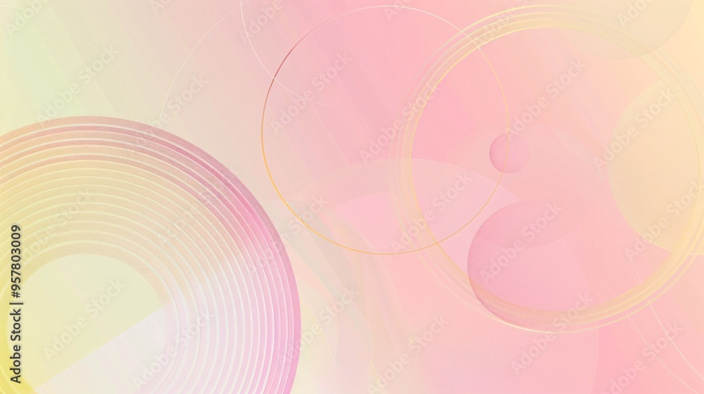 07240954 04. Pastel pink and yellow gradient background with abstract circular effects, offering a serene and minimalist aesthetic with geometric influences and a soft color palette 07240954 04. Pastel pink and yellow gradient background with abstract circular effects, offering a serene and minimalist aesthetic with geometric influences and a soft color palette