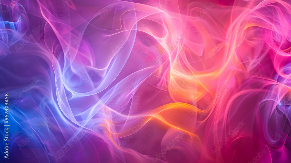 A colorful, swirling background with a purple and orange flame A colorful, swirling background with a purple and orange flame