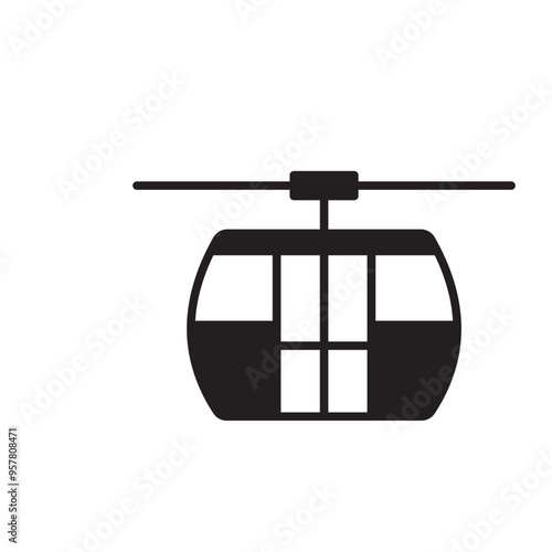 Cable Car for Transportation Icon