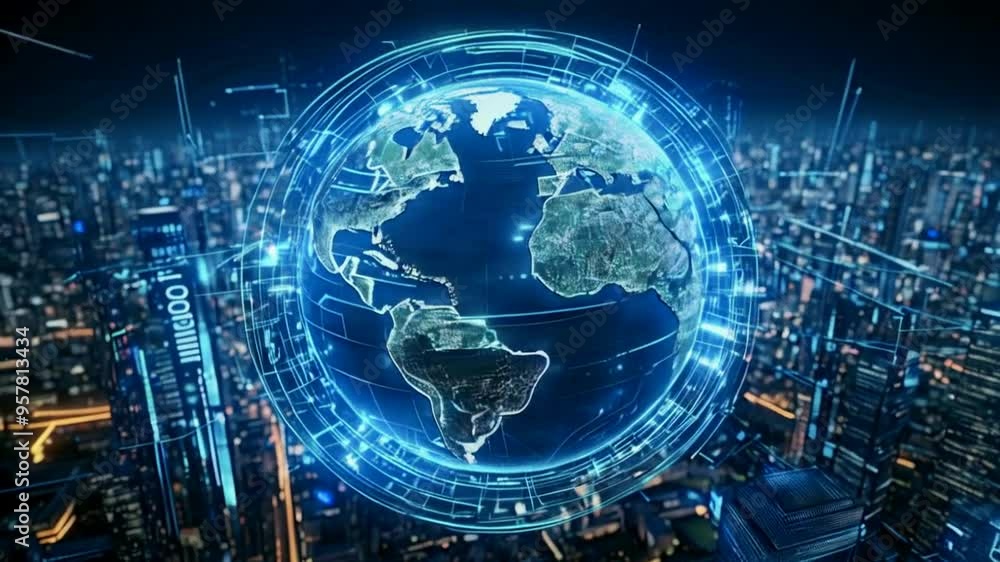 3d Global network connection. Worldwide Big Data Cloud. World map point and line composition concept of global business. 3d Global network connection. Worldwide Big Data Cloud. World map point and line composition concept of global business.