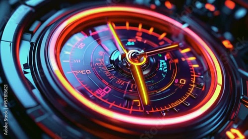 Wallpaper Mural The time lapse shows the clock's hands moving rapidly, symbolizing the rapid passage of time. Hi-Tech city Torontodigital.ca