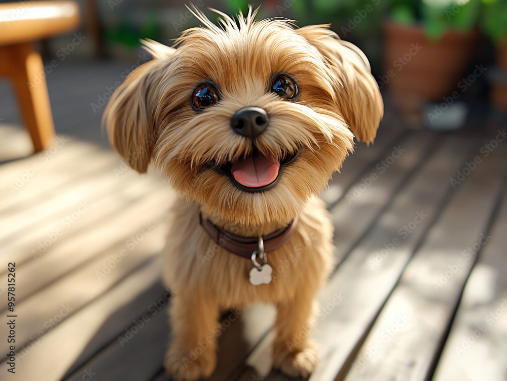 Photorealistic Close-Up of a Cute Dog with Detailed Fur and Expressive Eyes for an Adorable Visual Photorealistic Close-Up of a Cute Dog with Detailed Fur and Expressive Eyes for an Adorable Visual