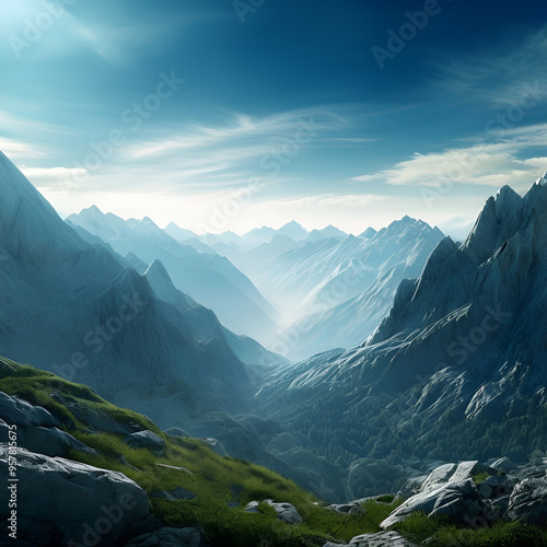 cinematic mountains wallpaper background