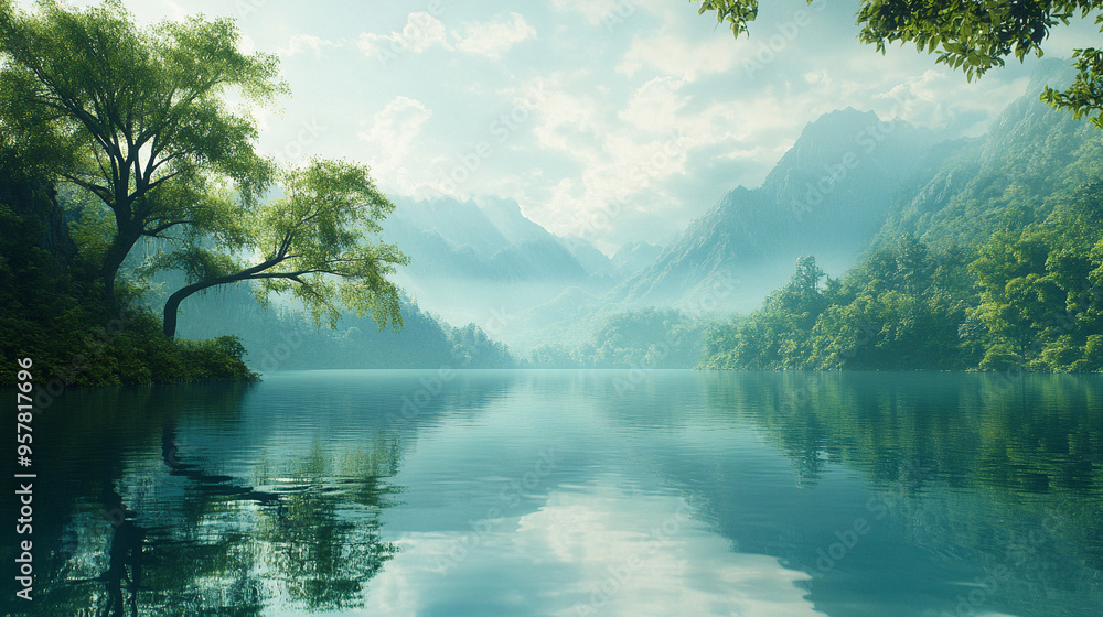 nature landscape with soft, gentle tones. The image captures the tranquil beauty of a natural setting, evoking peace and calm. Ideal for backgrounds or wellness themes nature landscape with soft, gentle tones. The image captures the tranquil beauty of a natural setting, evoking peace and calm. Ideal for backgrounds or wellness themes