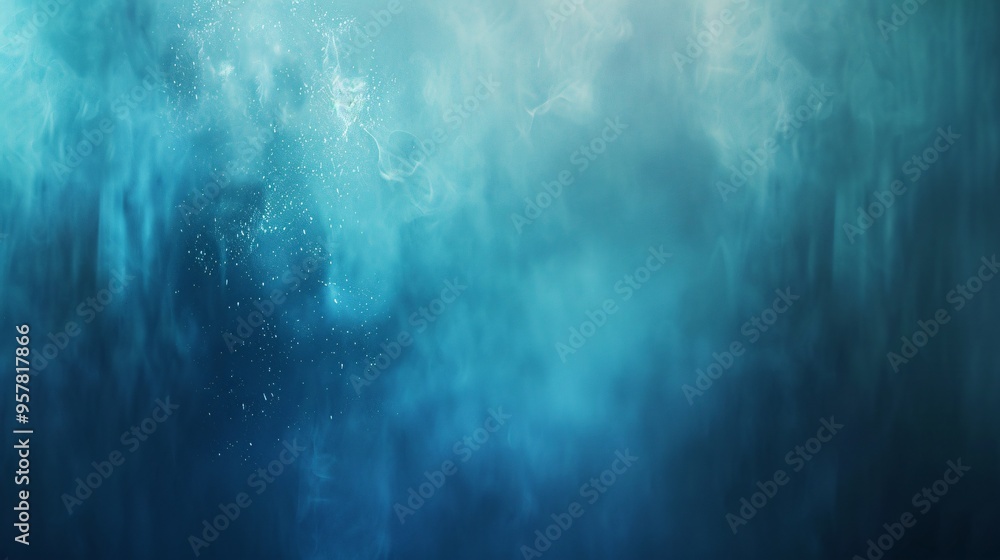 Obraz premium 07240954 136. Website header banner featuring a blurred landing page backdrop, with a sleek blue noise textured gradient background that smoothly transitions from light to dark, creating a modern and