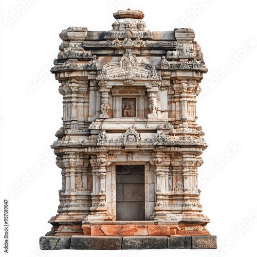 A stunning ancient temple showcasing intricate architecture and detailed carvings, perfect for projects on culture and history.