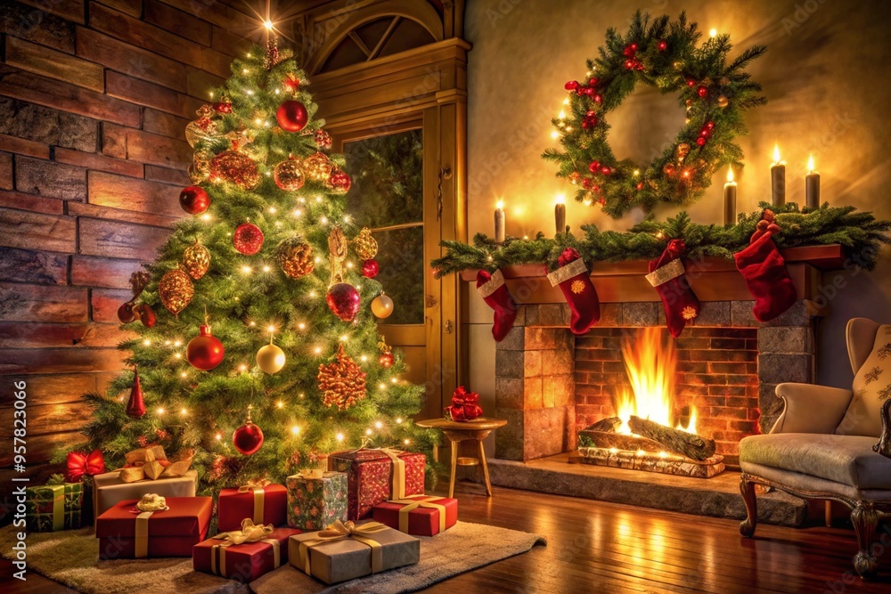 christmas tree with gifts christmas tree with gifts