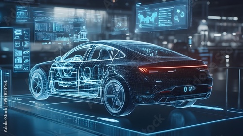 Automotive Digital Twin Optimizing Car Performance in a Virtual Environment