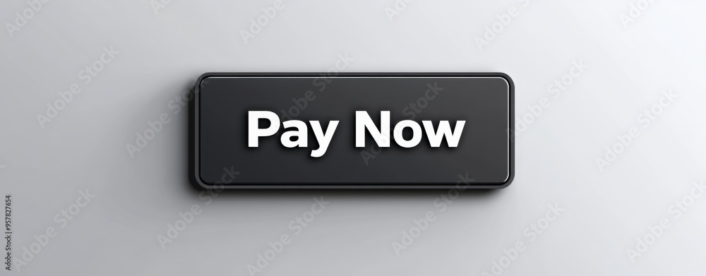 Gray 'Pay Now' Button with Rounded Corners, Minimalistic Design for E-Commerce Gray 'Pay Now' Button with Rounded Corners, Minimalistic Design for E-Commerce