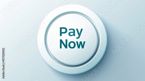 Wallpaper Mural white Button with 'PAY NOW'  green Text   for Mobile Apps and Web Design Torontodigital.ca