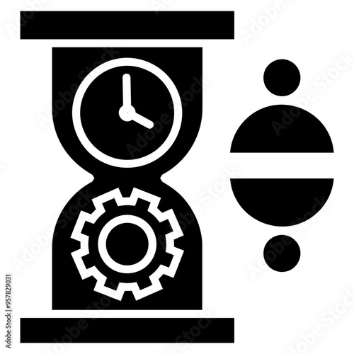 Time Management Icon Element For Design