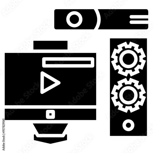 Project Management Icon Element For Design