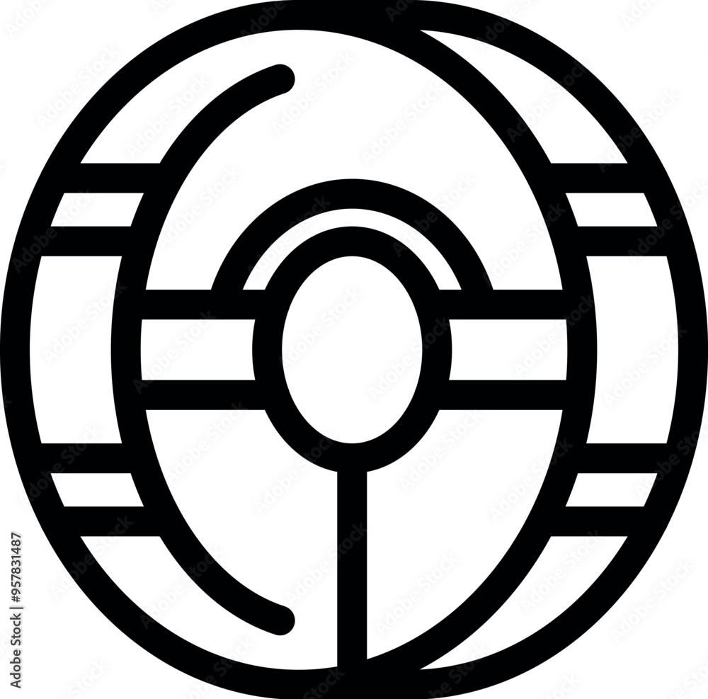 This icon of a hamster wheel represents a fun and engaging way for small pets to get exercise This icon of a hamster wheel represents a fun and engaging way for small pets to get exercise