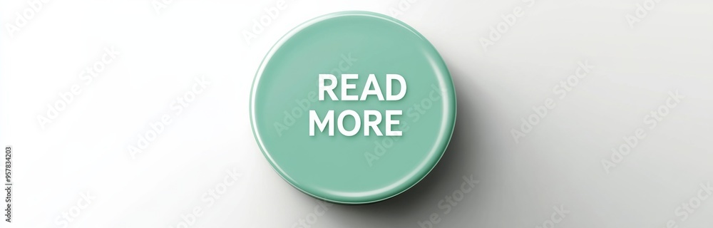 Light Green 'READ MORE' Button with Rounded Corners and Subtle Shadow ...