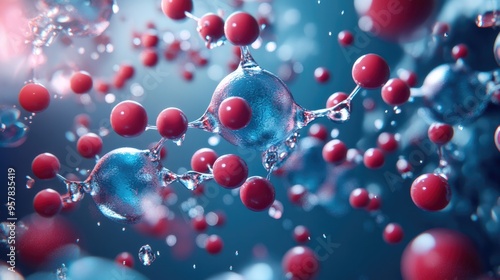 Visualization of ion exchange in an ionic bond, with one atom losing and another gaining electrons