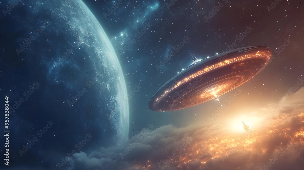 Spacecraft Soaring Through Cosmic Plasma and Energy Spacecraft Soaring Through Cosmic Plasma and Energy