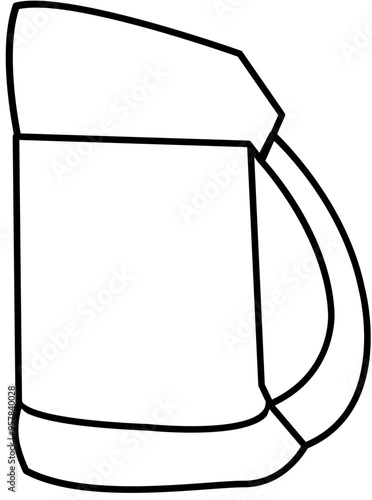 Cute Baby Shower Outline Element 
