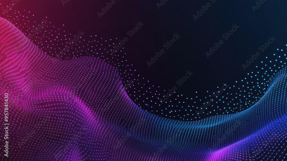 Immerse in a vibrant abstract wave of red, blue, and pink hues, showcasing a digital landscape of flowing particles and mesh patterns. Experience modern textures in a playful Immerse in a vibrant abstract wave of red, blue, and pink hues, showcasing a digital landscape of flowing particles and mesh patterns. Experience modern textures in a playful