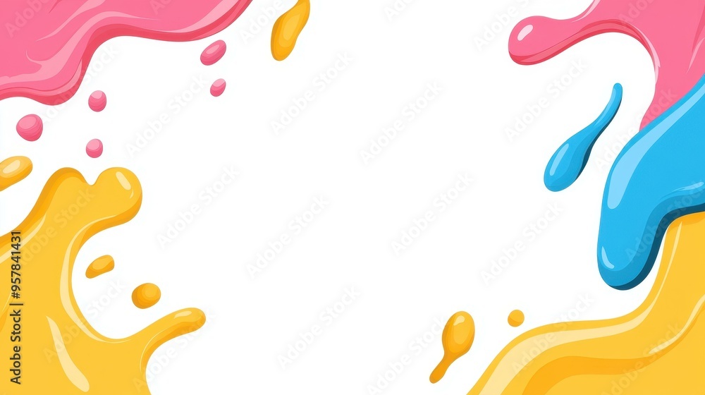 Vibrant abstract posters featuring a bold splash of color on a clean background, perfect for business cards or brochures. Vibrant abstract posters featuring a bold splash of color on a clean background, perfect for business cards or brochures.