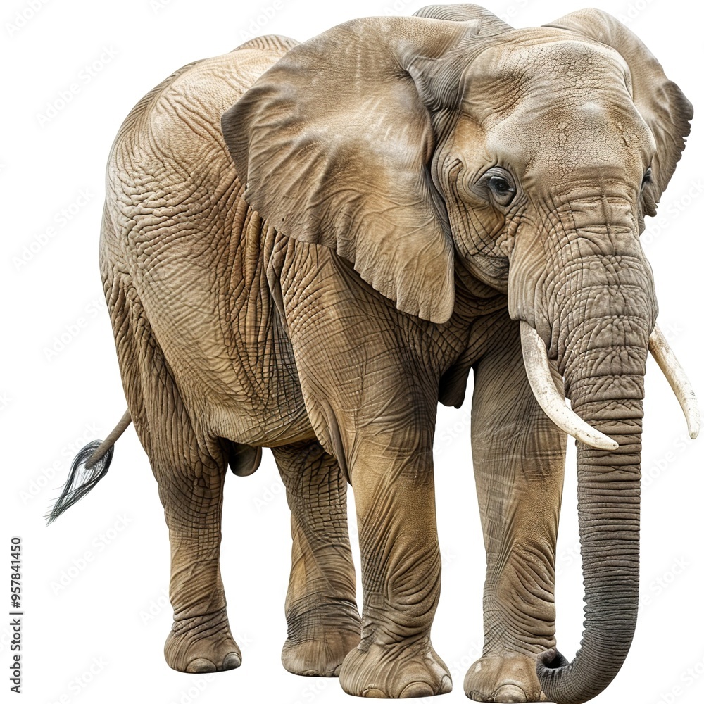 Fototapeta premium elephant isolated on white