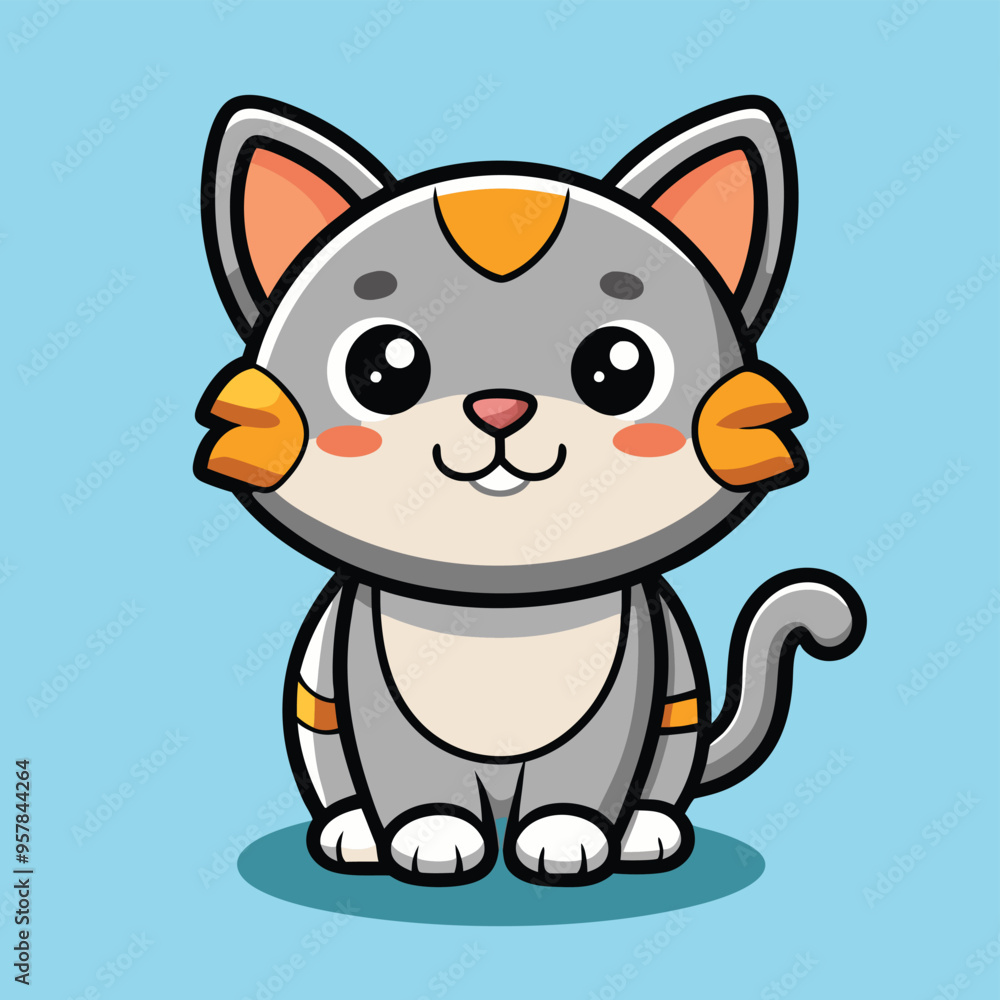 cute cat cartoon kids clipart vector icon illustration cute cat cartoon kids clipart vector icon illustration