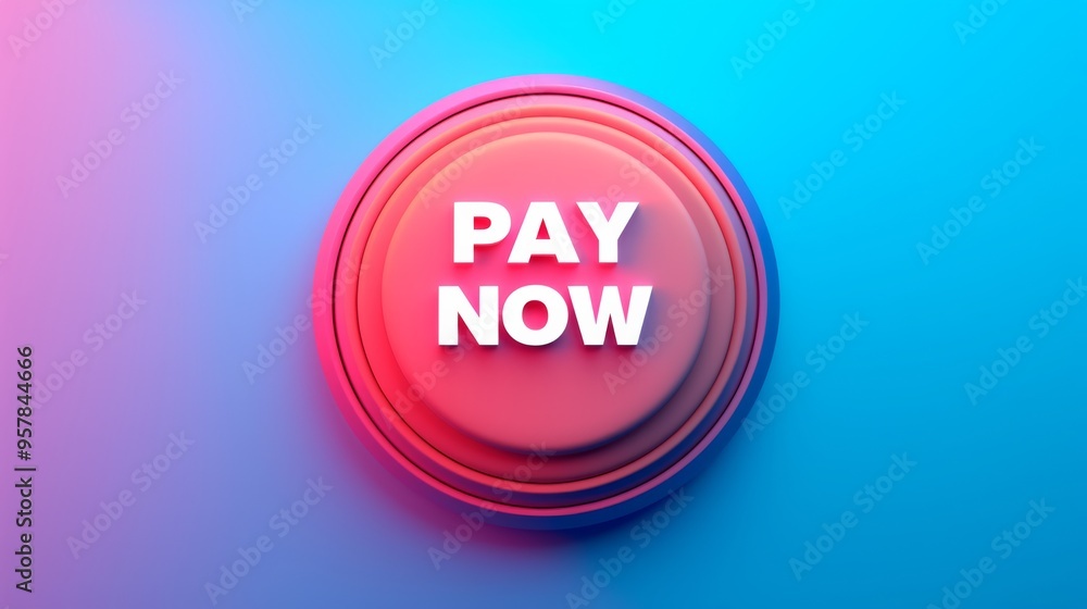 red 'Pay Now' Button with blue Background red 'Pay Now' Button with blue Background