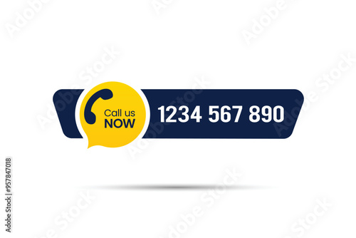 Call Us Now premium vector design
