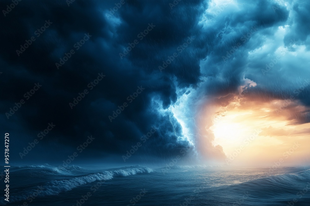 Obraz premium Storm Cloud with Silver Lining