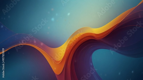 Vibrant Wavy Abstract Background