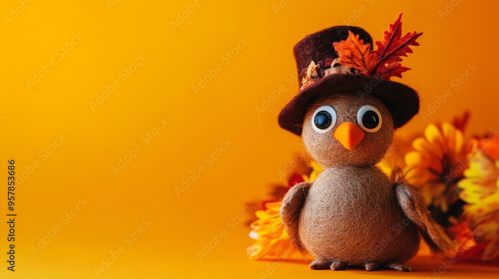 Thanksgiving day Felt Turkey Web Banner Thanksgiving day Felt Turkey Web Banner