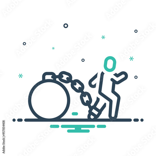 Mix icon for struggle